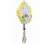 3M DBI-SALA Ultra-Lok antichute avec fonction RSQ, système de freinage anti-enrayage, longueur : 15 m, câble en acier galvanisé 5 mm, boîtier thermoplastique, mousqueton automatique à émerillon avec i
