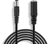 3m DC Câble d'extension adapté à AVM Fritz! Box 7590 7580 7582 7560 3490 6590 6490 6430 4040 4020 - Rallonge d'alimentation de routeur WLAN (2,5 x 5,5 mm) Noir