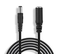 Wicked Chili 3m DC Câble d'extension adapté à AVM Fritz! Box 7590 7580 7582 7560 3490 6590 6490 6430 4040 4020 - Rallonge d'alimentation de routeur WLAN (2,5 x 5,5 mm) Noir