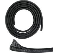 3m de Cache Câble à Fermeture Automatique,Range Cable,Cache Fil Electrique de 12-20 mm de Diamètre,Gaine pour Câbles Tissée Noire