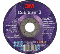 3M disque à ébarber Cubitron3 125x7mm pour inox/acier, grain de précision