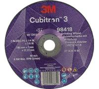 Disque à ébarber à moyeu déporté 3M™ Cubitron™ 3 - grain 36+ - T27 - diam 180 - par 10 3M