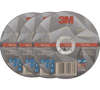 3M Disque à tronçonner argenté, 125 × 1,6 mm, 3 pièces