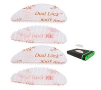3M Dual Lock Adhésif, 4 pièces Support Double Lock pour vitre de voiture, autocollant 3M transparent pour support de dispositifs, Autocollant pour fixation Telepass, pour voiture camion camping-car