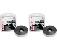 3M Dual Lock SJ354B, solutions de fixations amovibles - excellente adhésion sur les plastiques comme le polypropylène, polyéthylène, ABS, PVC (rigide), Polycarbonate - 25mm x 2.5m, 5.7mm (1 blister)