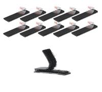 3M Dual Lock SJ3550 1.27 cm x 5 cm 10 pièces Noir Fermeture refermable Ruban de verrouillage robuste Ruban en forme de champignon fixation à crochet Ruban de montage pour porte-carte EZ Pass Intérieur