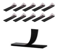 3M Dual Lock SJ3550 2.54 cm x 10 cm 10 pièces Noir Fermeture refermable Ruban adhésif robuste en forme de champignon Velcro Ruban de montage pour porte-passeport EZ en intérieur