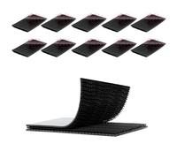 3M Dual Lock SJ3550 5 cm x 7.62 cm 10 pièces Noir Fermeture refermable Ruban de verrouillage robuste Ruban en forme de champignon fixation à crochet Ruban de montage pour porte passeport EZ intérieur