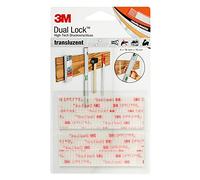 3M Dual Lock SJ3560, solutions de fixations amovibles - conçu pour donner un aspect translucide (verre, verre acrylique (PMMA), Polycarbonate) - translucide, 19mm x 10cm, 5.7mm (1 pièce)