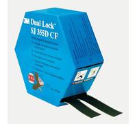 3M Fermeture à pression Dual Lock SJ355D CF flexible noire 25,4 mm x 10 m 5,7 mm 40 têtes/cm2 x1