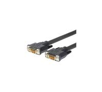 Microconnect 3 m DVI-D M/M - Câbles DVI (DVI-D, DVI-D, Masculin, Masculin, Or, Noir)