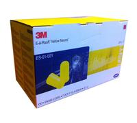 3M ES-01-001 Boules Quies Jaunes Néon Non Cordées - 250 Paires Jetables