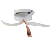 3M ET 1182 feuille de cuivre lisse, avec adhésif conducteur des deux côtés, cuivre, 25 mm x 16,5 m x 0,09 mm x1 morceau