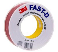 3M FAST-D Ruban Adhésif d'étanchéité Toute Saison 8069E, 50 mm x 25 m | Blanc, 0.47 mm