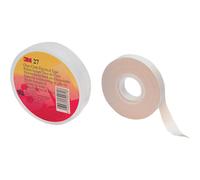 3M™ FE510085544 Scotch 27 Blanc Fibre de Verre Ruban Isolant 12mm X 20m