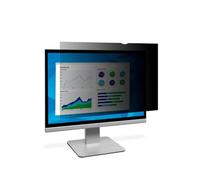3M Filtre de confidentialité 19" 16:10 PF190W1B, Noir, Réversible Mat/Brillant, Angle de vue 60°, Dimensions 255x408mm, Anti-reflet, Anti-traces, LCD