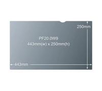 3M Filtre de confidentialité pour écran - Noir - Pour 50,8 cm (20"") Écran large Moniteur - 16:9
