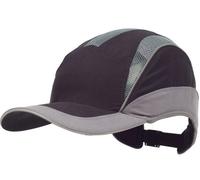 3M First Base 3 Elite - Casquette antichoc en noir/gris - visière standard 70 mm, EN812 x20 morceau