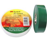 3M France Ruban isolant électrique PVC 19 mm x 20 m, vert Scotch 35 19x20 gn (7100238734)