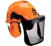 3M G3000 7100330455 Casque de sylviculture orange