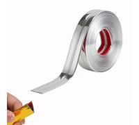 3M - Garniture murale flexible - Décollez et collez les coins intérieurs et extérieurs - Protection de bord d'angle autocollante pour fenêtres, tables et meubles (3 cm, argent vif)