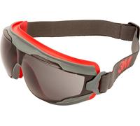 3M Goggle Gear 500 GG502SGAF Lunettes intégrales avec protection anti-buée rouge, gris EN 166 DIN 166