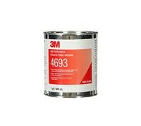 3M High Performance Industrial Plastic Adhesive 4693, Light Amber,Clear