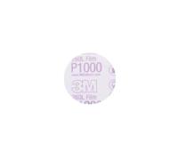 3M Hookit 00909 Carton de 50 disques abrasifs de Finition, Envers pelliculé, 260L, 3"/7,6 cm, Grain P1000