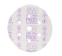 3M Hookit 01071 Lot de 4 disques de film de finition Grain P600 15,2 cm