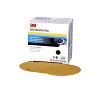 3M Hookit Gold 216U, 00914, Disque abrasif 76 mm, Grain P320, Lot de 50 disques, disques abrasifs pour l’Automobile