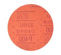 3M Hookit Lot de 50 disques abrasifs Rouges 01218, sans Trou, 15,2 cm, Grade 400+, pour ponçage Automatique, ponçage d'apprêt, ponçage E-Coat