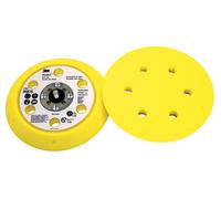 3M Hookit Standard Plateau d'appui, jaune, 150 mm, 6 trous, taille du filetage : 5/16-24 EXT x10 morceau