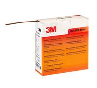 3M HSR 3000 Gaine thermorétractable à paroi mince en rouleau, brun, 1,5/0,5 mm, 12 m, en boîte distributrice x15 morceau
