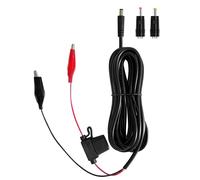 3M Hunting Camera Charger Cable,DC Adapter 5.5x2.1mm for HAZA,WOLFANG,GardePro,KJK,iZEEKER,Cameras with Powerbanks,Solar Panels,5A Fuse,2 Adapters