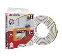 3M Joint d’isolation mousse classique, 6 m, blanc, pour interstices moyens jusqu’à 4 mm - joint adhésif fenêtres et portes, coupe-froid, protection froid, chaleur, poussière, bruit, vent
