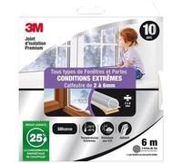 3M Joint d’isolation pour porte et fenêtre Conditions extrêmes 2–6 mm 6 m Transparent