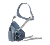 3M K7503 70-0716-1804-8 Demi-Masque en silicone avec soupape expiratoire Cool FlowTM Taille Grande, Certifié EN sécurité