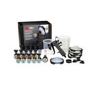 3M Kit de démarrage de pistolet pulvérisateur performant, 26778, comprend un système de tasse de pulvérisation de peinture PPS 2.0, 15 têtes de pulvérisation HVLP remplaçables, une valve de contrôle