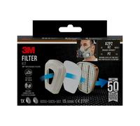 3M Kit de filtres 6002-1SP, A2P2 vapeurs organiques (2x6055, 2x5925, 2x501) x1 morceau