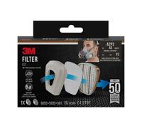3M Kit de filtres 6003BC1 pour masques demi-masque et masque complet, A2P3, 2x 6055 filtres A2, 2x 5935 filtres à particules P3, 2x 501 couvercles de filtre x1 morceau