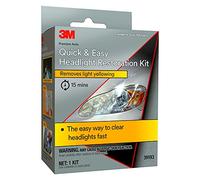 3M Kit de restauration rapide et facile des phares, supprime le jaunissement en 15 minutes