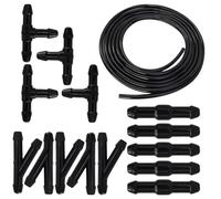 3M Kit de Tuyau Essuie Glace avec 15 Raccords de Tuyau Type T/Y/L, Durite Lave Glace Voiture Universelle, Glace pour Pare-Brise, Raccord de Tuyau pour Système Essuie, Glace Auto