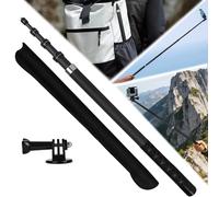 3M - La perche à selfie invisible est réglable en longueur librement - Accessoires Insta 360 x 5 x 4 x 3 - En fibre de carbone - Adaptateur Go Pro et sac de rangement - Argenté