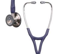 3M Littmann Stéthoscope de diagnostic Cardiology IV, pièce thoracique en acier inoxydable, tube bleu nuit, 6187C