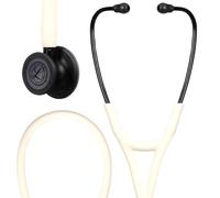 3M Littmann Stéthoscope de diagnostic Cardiology IV, pièce thoracique noire mate, tube en albâtre, 6186C