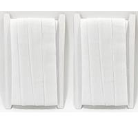 3M Lot de 2 bandes élastiques plates pour travaux manuels, artisanat, vêtements, bande élastique plate, tissu élastique de couture, 25 mm x 03 m Blanc 25 mm