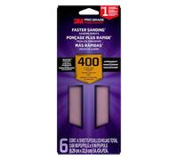 3M Lot de 6 feuilles abrasives de précision de qualité professionnelle avec poignée antidérapante, 8,5 x 22,9 cm, grain 400 (SHTR400-PGP-6T)