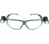 3M Lunettes de protection LED Light Vision claires branches argent-noir, AS / AF / UV EN 166 polycarbonate clair - LEDLV