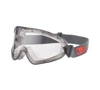 3M Lunettes-masque de sécurité 3M série 2890, étanches, revêtement antibuée/antirayure Scotchgard (K&N), optique transparente, 2891S-SGAF