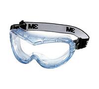 3M Lunettes-masque de sécurité Fahrenheit - Spécialement conçues pour les applications chimiques - Protection anti-buée - 1 pièce - Bleu/Transparent